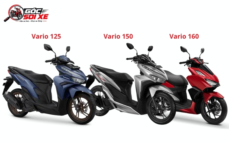 So sánh Honda Vario 150, Vario 125 và Vario 160: Khác biệt là gì, nên chọn xe nào? 2 Thiết kế kích thước và tiện ích